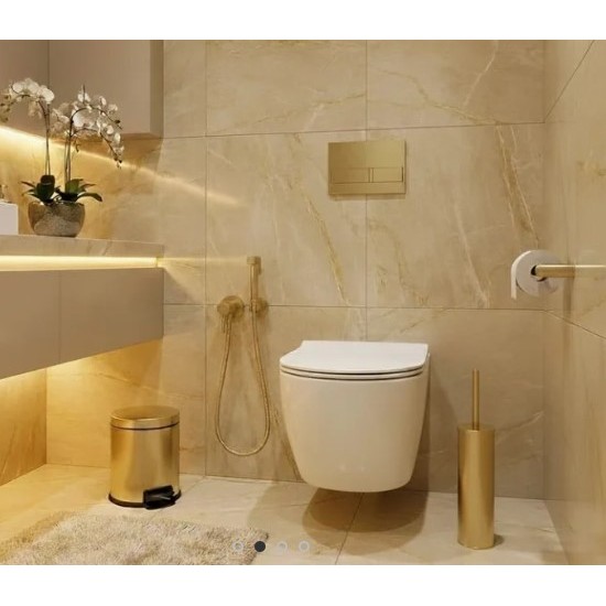 Επιδαπέδιο Χαρτοδοχείο Ορειχάλκινο Karag Artemis Oro A10509432 Χρυσό